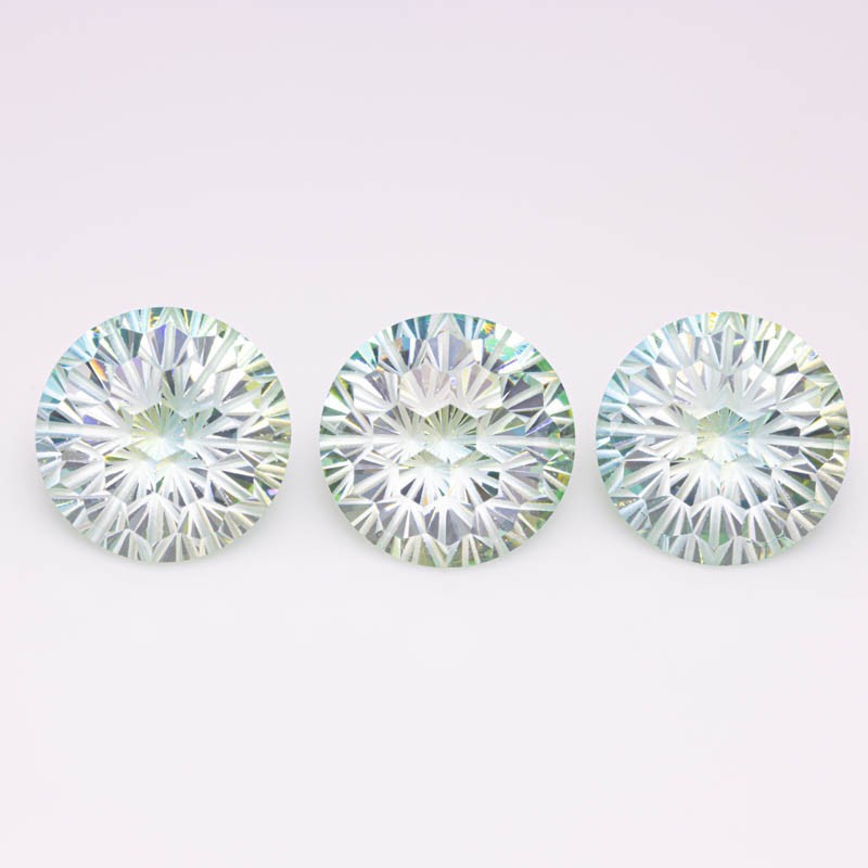 Blue Green Mixed Color Firework Cut Cubic Zirconia suppliers
