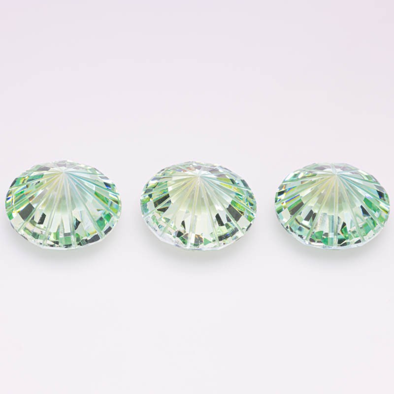 Blue Green Mixed Color Firework Cut Cubic Zirconia factory