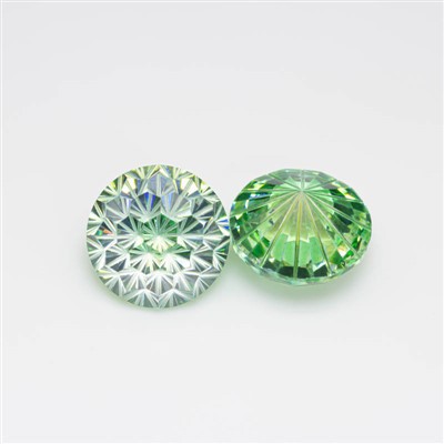 Isfar Ċjan Kulur Imħallat tan-Nar Maqtugħa Zirconia Kubu